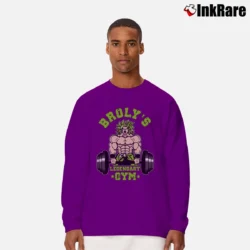 Men’s Broly Legendary Gym Workout Dragon Ball Long-Sleeve Shirt in purple | Sleek, Lightweight, Year-Round Wear