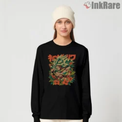 Broly Tropical Rampage Floral Shirt on black long sleeve shirt for women graphic tee