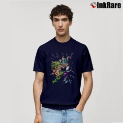 Men’s Broly Vs Gogeta Dragon Ball Super Battle Classic T-Shirt in navy | Soft, Breathable Everyday Wear
