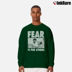 Men’s Bruce Fear Is For Others Long-Sleeve Shirt in forest green | Sleek, Lightweight, Year-Round Wear