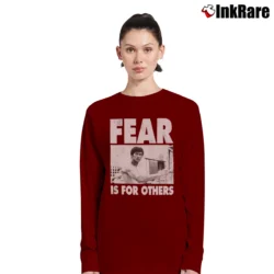 Women’s Bruce Fear Is For Others Long-Sleeve Top in maroon | Sleek, Versatile, All-Season