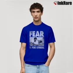 Men’s Bruce Fear Is For Others Quote Classic T-Shirt in royal blue | Soft, Breathable Everyday Wear