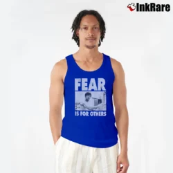 Men’s Bruce Fear Is For Others Tank Top in royal blue | Breathable, Active-Friendly Design