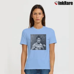 Women’s Bruce Lee Art Signature T-Shirt in light blue | Soft, Flattering Fit