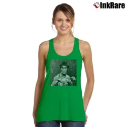 Women’s Bruce Lee Art Tank Top in irish green | Lightweight, Movement-Friendly