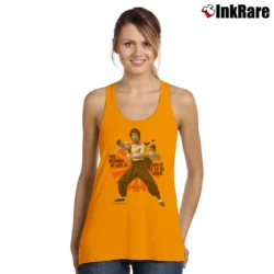 Women’s Bruce Lee The Meaning Of Life Tank Top in orange | Lightweight, Movement-Friendly