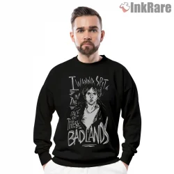 Bruce Springsteen Badlands Lyric Sketch Portrait Shirt on graphic shirt for men graphic tee