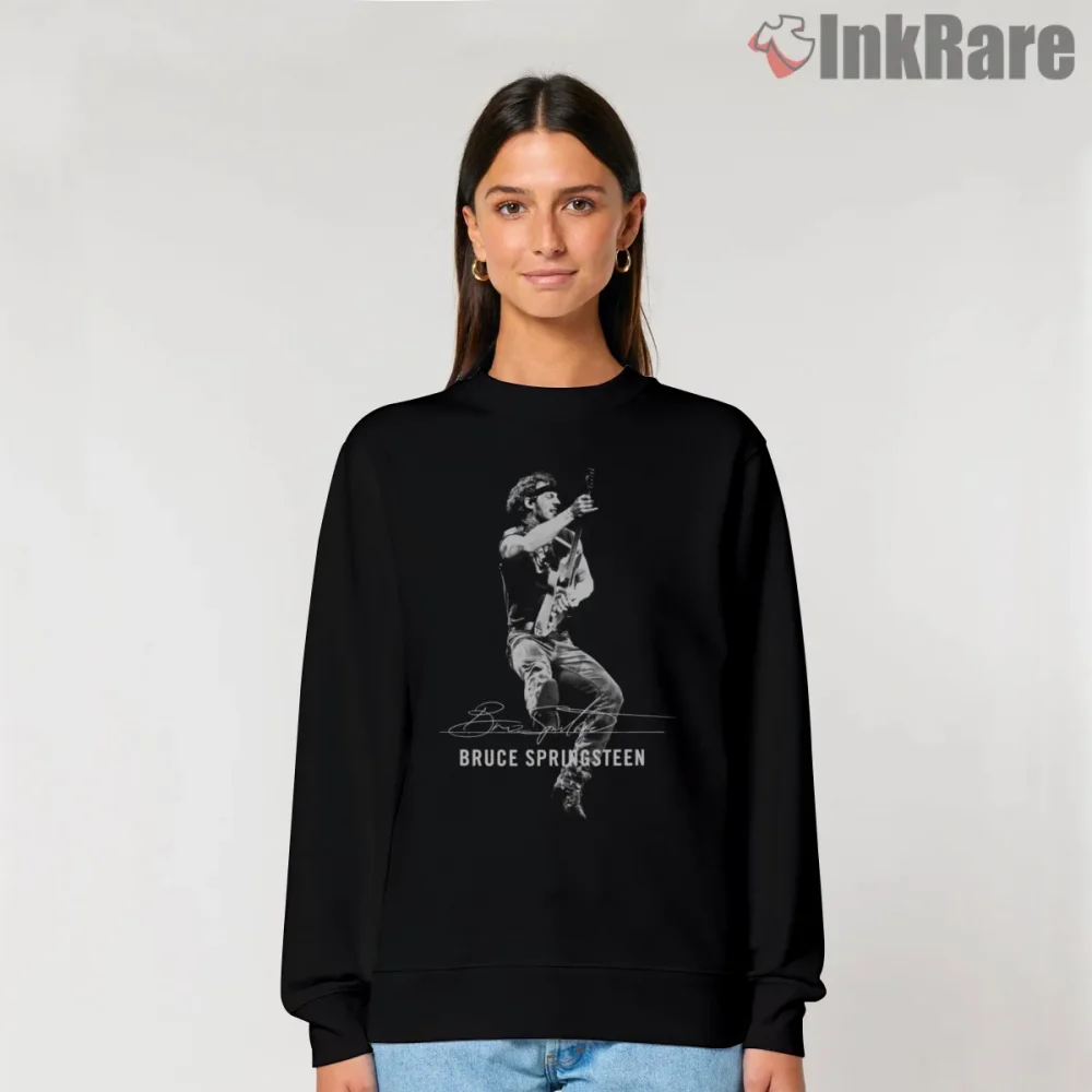 Bruce Springsteen Jumping Guitar Live Energy Shirt on graphic shirt for women graphic tee