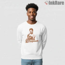 Bruce Springsteen Vintage Acoustic Guitar Portrait Shirt on graphic shirt for men graphic tee
