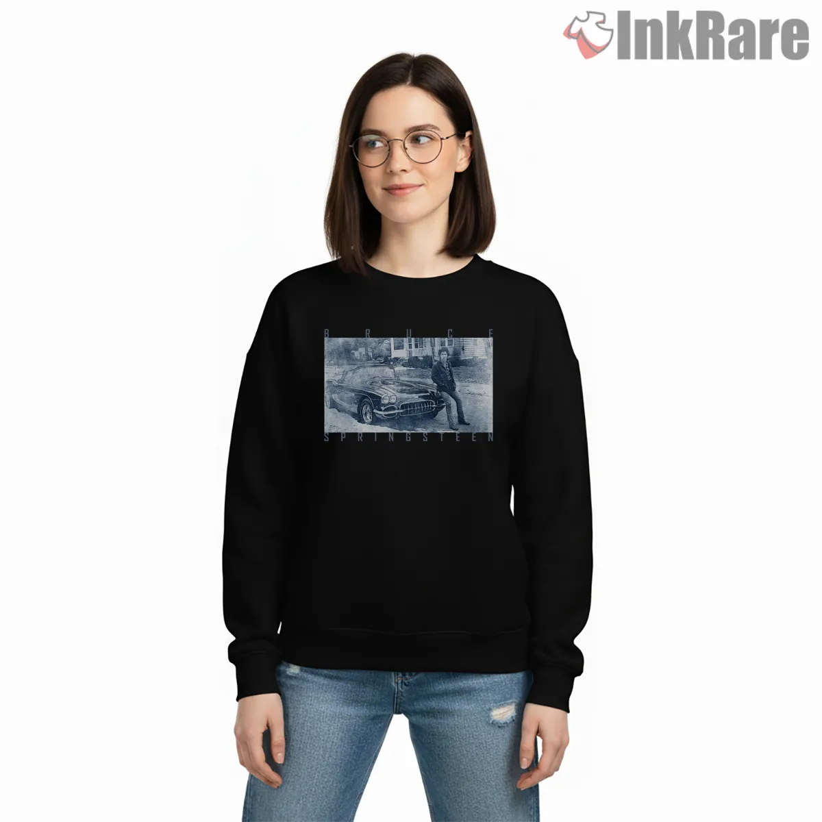 Bruce Springsteen Vintage Car Street Scene Americana Shirt Bruce Springsteen Vintage Car Street Scene Americana Shirt on graphic shirt for women graphic tee