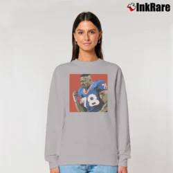 Women’s bruise smith football legend for American Football Fans Relaxed Sweatshirt in sport grey | Soft, Laid-Back Vibe