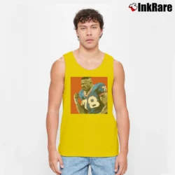 Men’s bruise smith football legend for American Football Fans Tank Top in yellow | Breathable, Active-Friendly Design