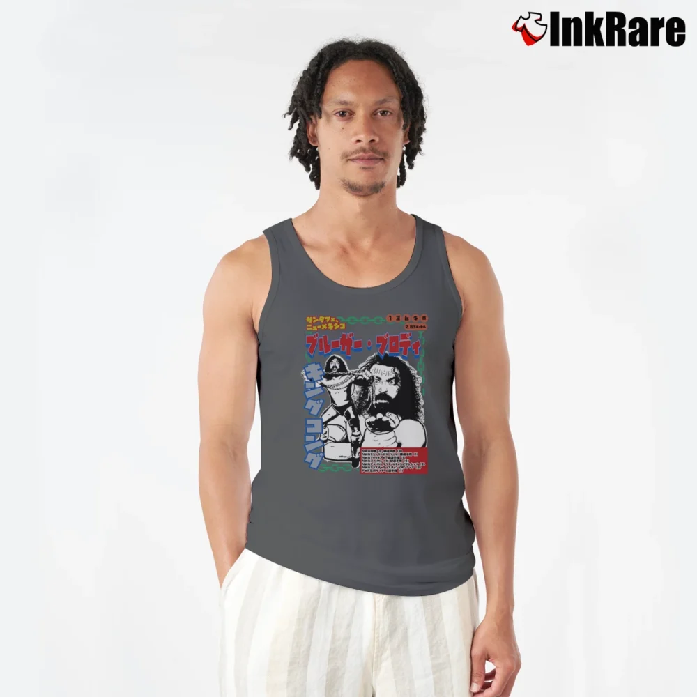 Men’s Bruiser Legacy Wrestling Tank Top in charcoal | Breathable, Active-Friendly Design