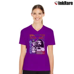 Women’s Bruiser Legacy Wrestling V-Neck Tee in purple | Chic Neckline, Soft Texture