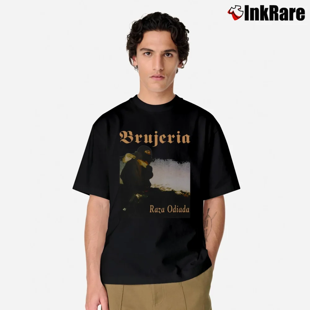 Men’s Brujeria Raza Odiada Mexican Metal Band Classic T-Shirt in black | Soft, Breathable Everyday Wear