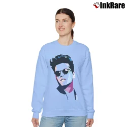 Women’s Bruno Mars Tribute Music Relaxed Sweatshirt in light blue | Soft, Laid-Back Vibe