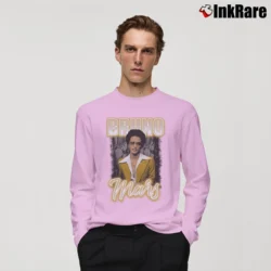 Men’s Bruno Mars Yellow Suit Long-Sleeve Shirt in light pink | Sleek, Lightweight, Year-Round Wear
