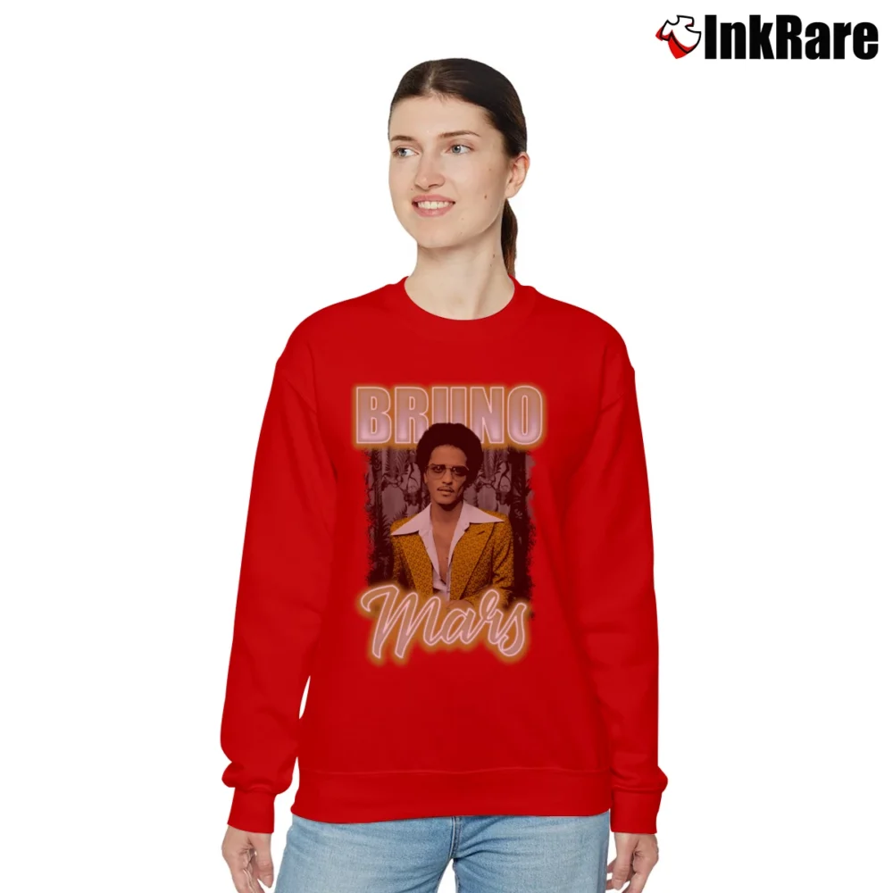 Women’s Bruno Mars Yellow Suit Relaxed Sweatshirt in red | Soft, Laid-Back Vibe