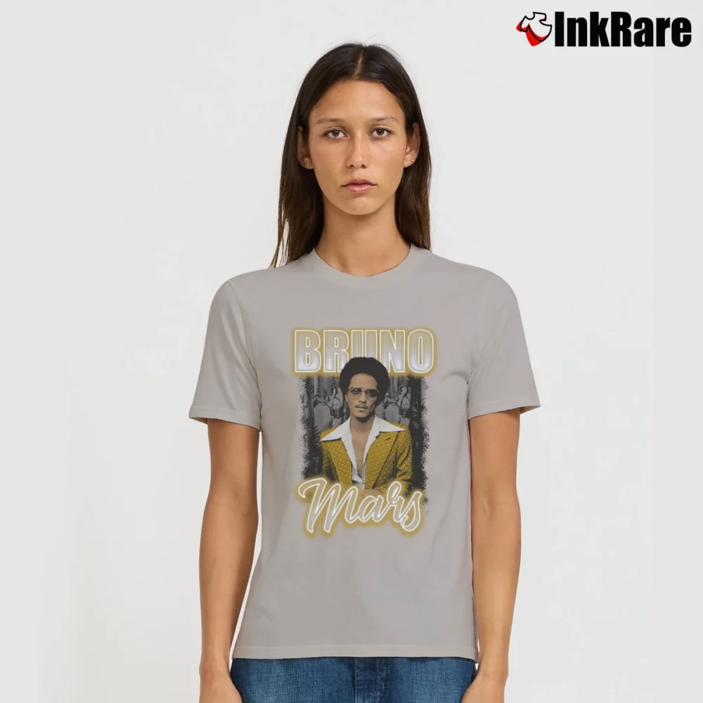 Women’s Bruno Mars Yellow Suit Signature T-Shirt in sport grey | Soft, Flattering Fit