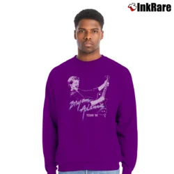 Men’s Bryan Adams In 85 Tour Vintage Crewneck Sweatshirt in purple | Cozy Fabric, Clean Style