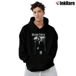Men’s Bryan Ferry Stone Woman Pullover Hoodie in black | Cozy, Durable, Modern Fit
