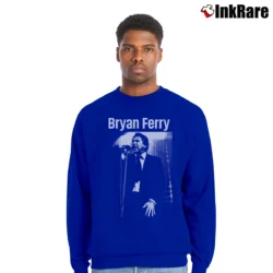 Men’s Bryan Ferry Stone Woman Crewneck Sweatshirt in royal blue | Cozy Fabric, Clean Style