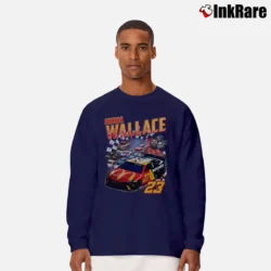 Men’s Bubba Wallace Vintage Long-Sleeve Shirt in navy | Sleek, Lightweight, Year-Round Wear