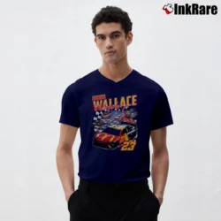 Men’s Bubba Wallace Vintage V-Neck Tee in navy | Sharp, Breathable, Everyday Staple