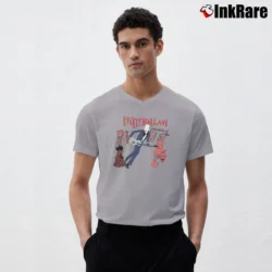 Men’s Buckethead Empty Space Guitar Music V-Neck Tee in sport grey | Sharp, Breathable, Everyday Staple