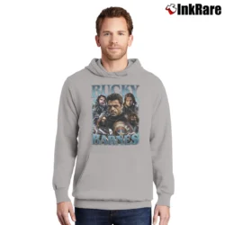 Men’s Bucky Barnes Winter Soldier Pullover Hoodie in sport grey | Cozy, Durable, Modern Fit
