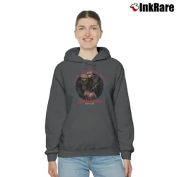 Women’s Budweiser Frogs Ferret Mascots Beer 90s Cozy Hoodie in charcoal | Warm, Structured, Stylish
