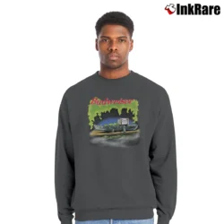 Men’s Budweiser Frogs Mascot King of Beers 90s Crewneck Sweatshirt in charcoal | Cozy Fabric, Clean Style