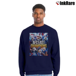 Men’s Buffalo Bills AFC East Champions Crewneck Sweatshirt in navy | Cozy Fabric, Clean Style
