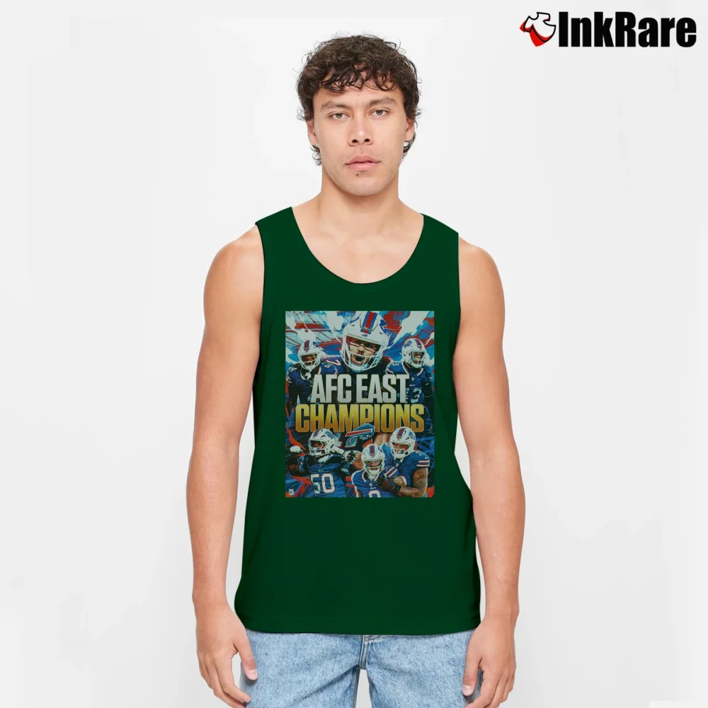 Men’s Buffalo Bills AFC East Champions Tank Top in forest green | Breathable, Active-Friendly Design