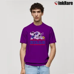 Men’s Buffalo Bills Joe Cool Snoopy And Woodstock Classic T-Shirt in purple | Soft, Breathable Everyday Wear