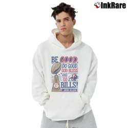 Men’s Buffalo Bills Josh Allen Be Good Do Good Go Bills Pullover Hoodie in white | Cozy, Durable, Modern Fit