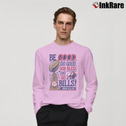 Men’s Buffalo Bills Josh Allen Be Good Do Good Go Bills Long-Sleeve Shirt in light pink | Sleek, Lightweight, Year-Round Wear