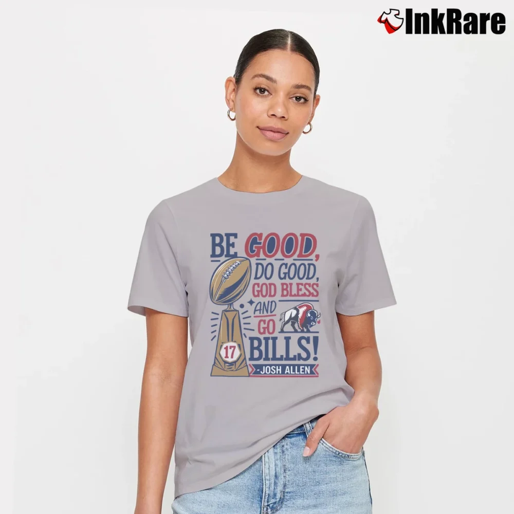 Women’s Buffalo Bills Josh Allen Be Good Do Good Go Bills Signature T-Shirt in sport grey | Soft, Flattering Fit