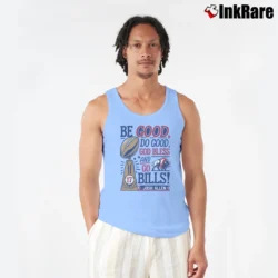 Men’s Buffalo Bills Josh Allen Be Good Do Good Go Bills Tank Top in light blue | Breathable, Active-Friendly Design