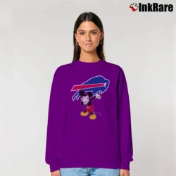 Women’s Buffalo Bills Mickey Mouse Super Bowl Fan Relaxed Sweatshirt in purple | Soft, Laid-Back Vibe