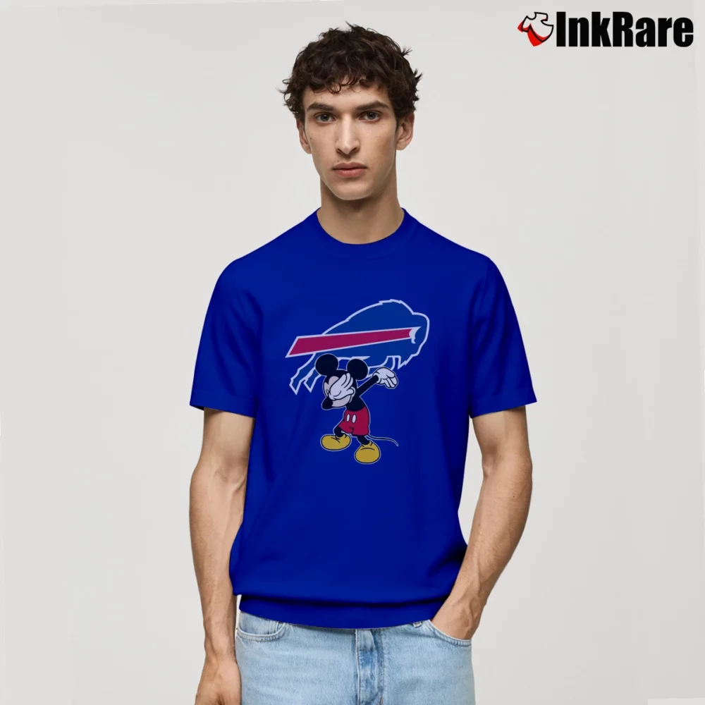 Men’s Buffalo Bills Mickey Mouse Super Bowl Fan Classic T-Shirt in royal blue | Soft, Breathable Everyday Wear