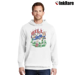 Men’s Buffalo Bills NFL Football Looney Tunes Pullover Hoodie in white | Cozy, Durable, Modern Fit