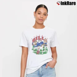 Women’s Buffalo Bills NFL Football Looney Tunes Signature T-Shirt in white | Soft, Flattering Fit