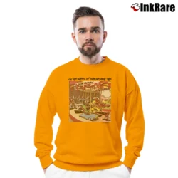 Men’s Buffalo Bills NFL Looney Tunes Football Crewneck Sweatshirt in orange | Cozy Fabric, Clean Style