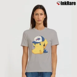 Women’s Buffalo Bills Pikachu Pokemon Football Signature T-Shirt in sport grey | Soft, Flattering Fit