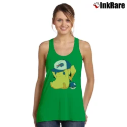 Women’s Buffalo Bills Pikachu Pokemon Football Tank Top in irish green | Lightweight, Movement-Friendly