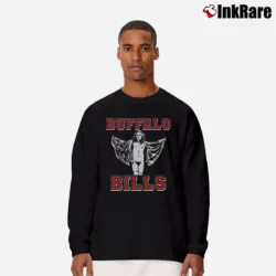 Men’s buffalo bills silence of the lambs Funny Horror Crossover Long-Sleeve Shirt in black | Sleek, Lightweight, Year-Round Wear