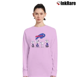 Women’s Buffalo Bills Snoopy Charlie Brown And Friends Long-Sleeve Top in light pink | Sleek, Versatile, All-Season