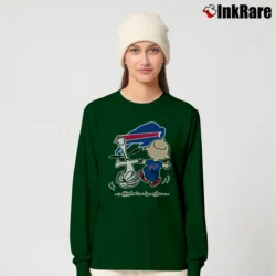 Women’s Buffalo Bills Snoopy Long-Sleeve Top in forest green | Sleek, Versatile, All-Season