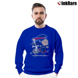 Men’s Buffalo Bills Snoopy Crewneck Sweatshirt in royal blue | Cozy Fabric, Clean Style